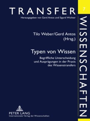 cover image of Typen von Wissen